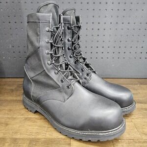VINTAGE Wolverine World Wide Combat Boots Mens Black 13 Military Vibram NWOT